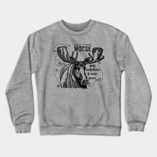 spirit animal - moose Crewneck Sweatshirt